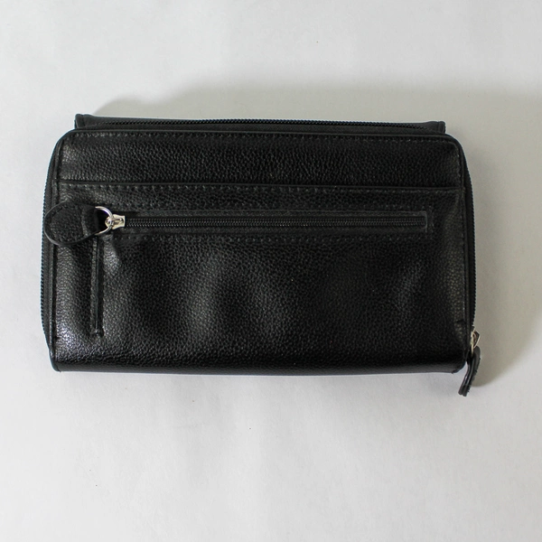 Vintage The Bradford Exchange Wallet My Cat Leaves Paw Prints On My Heart Black