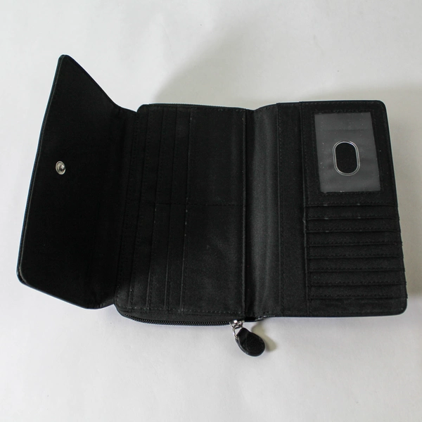 Vintage The Bradford Exchange Wallet My Cat Leaves Paw Prints On My Heart Black