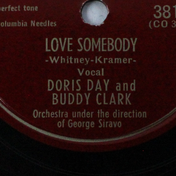 Vintage Doris Day Buddy Clark Shellac 78 RPM Record Columbia As-Is