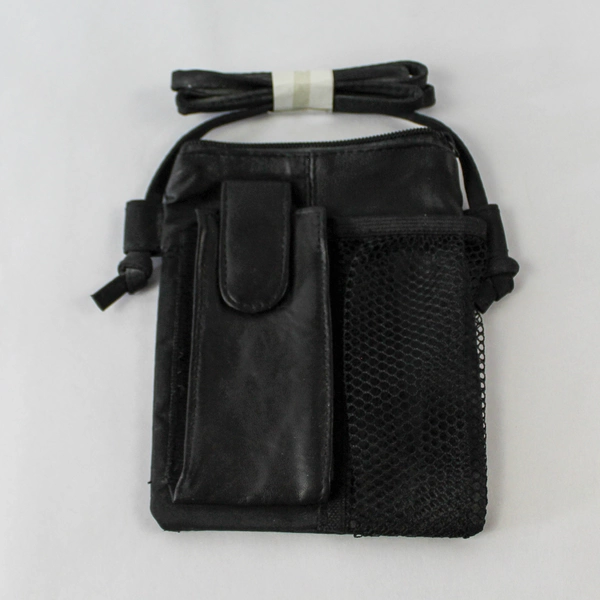 Lot of 4 Vintage Bags Fanny Pack Wallet Storage Case Blue Black Brown