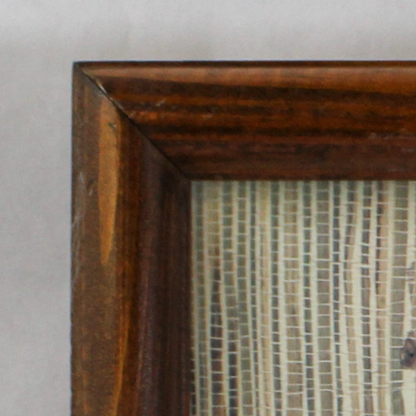 E Rambow Framed Matted Art Print Shadow Box Owl On Tree Stump Home Decor