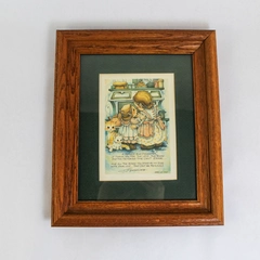 Vintage Jody Bergsma Art Print Framed Matted A Mother And Daughter 5221 Of 7500