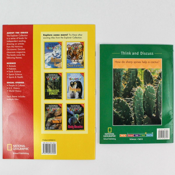 Lot of 2 National Geographic Children's Books Freaky Frogs & Cactuses PB
