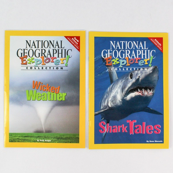 National Geographic Explorer Books: Shark Tales & Wicked Weather Set of 2