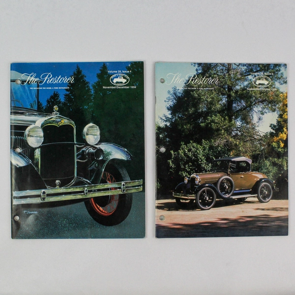 Vintage The Restorer Magazine Model A Ford Vol 39 Sept-Dec 1994 Lot of 2