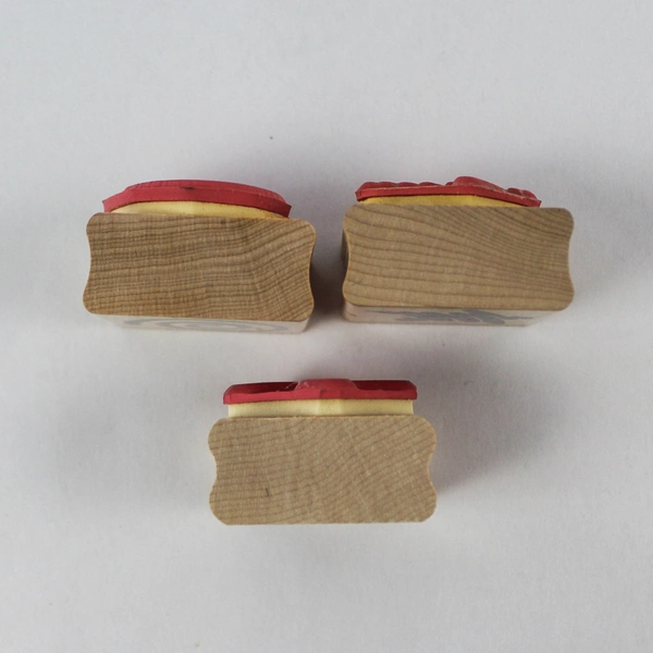 Lot of 6 Pre-owned Mounted Rubber Stamps JRL & Denami Design for Crafts