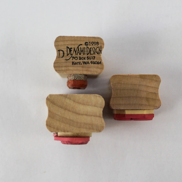 Lot of 6 Pre-owned Mounted Rubber Stamps JRL & Denami Design for Crafts