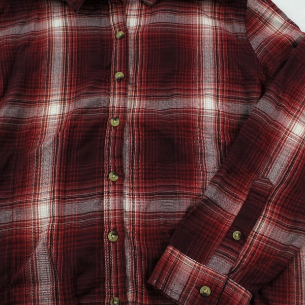 Jachs Girlfriend NY Women's M Red White Plaid Long Sleeve Shirt - Good Condition