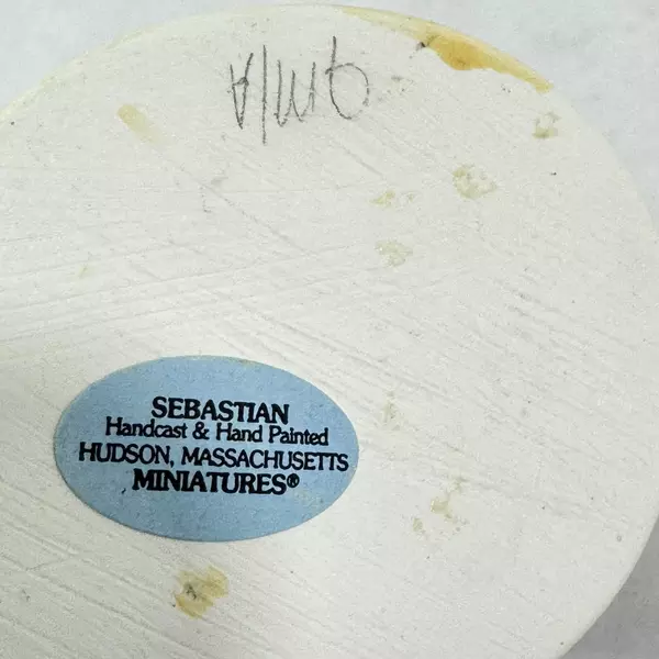 1951 Sebastian Miniature Baby Buggy 1850 Figurine Victorian Woman Collectible