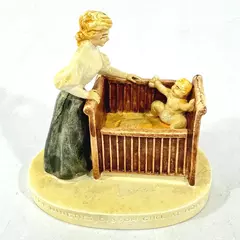 1960 Sebastian Miniature Gibson Girl Figurine "The Nineties" 3" Tall