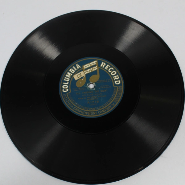 Columbia Record A1718 Walter Wheatley "Drink To Me Only With Thine Eyes" 78 RPM