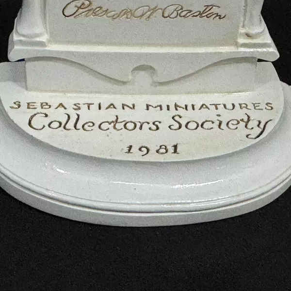 1981 Sebastian Miniatures Figurine Prescott W. Baston Collectors Society