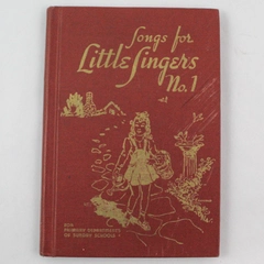 Vintage 1937 Songs for Little Singers No 1 Hardcover Pre-owned Condition