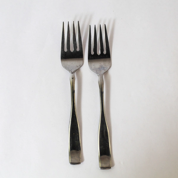 Lot of 2 Delta Airlines ABCO Dinner Forks Silver Toned Kitchen Utensils