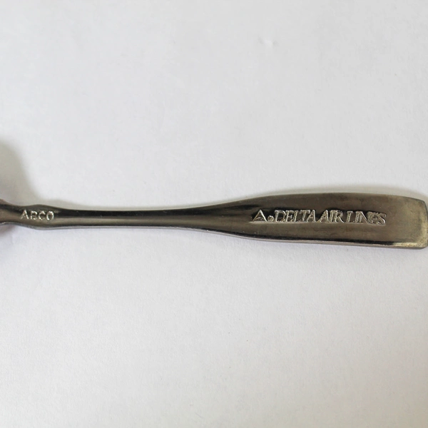 Lot of 2 Delta Airlines ABCO Dinner Forks Silver Toned Kitchen Utensils