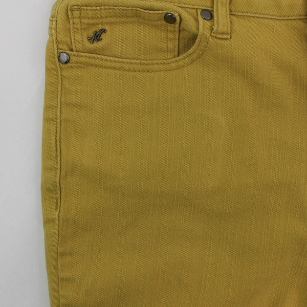 Kenneth Coce Mustard Yellow Jeans Women's UK 30 US 8 Straight Leg Pre-owned