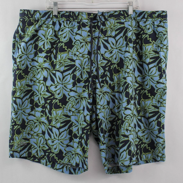Eddie Bauer Men's Plus Size XXL Swim Shorts Navy Floral Beach Summer Wear