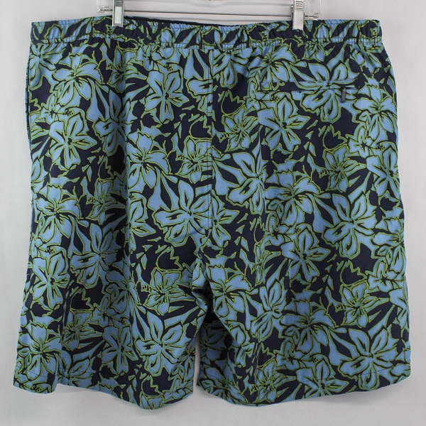 Eddie Bauer Men's Plus Size XXL Swim Shorts Navy Floral Beach Summer Wear