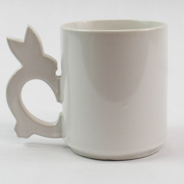 Springtime Bunny Mug with Rabbit Handle - Girl & Boy Design - Pre-Owned