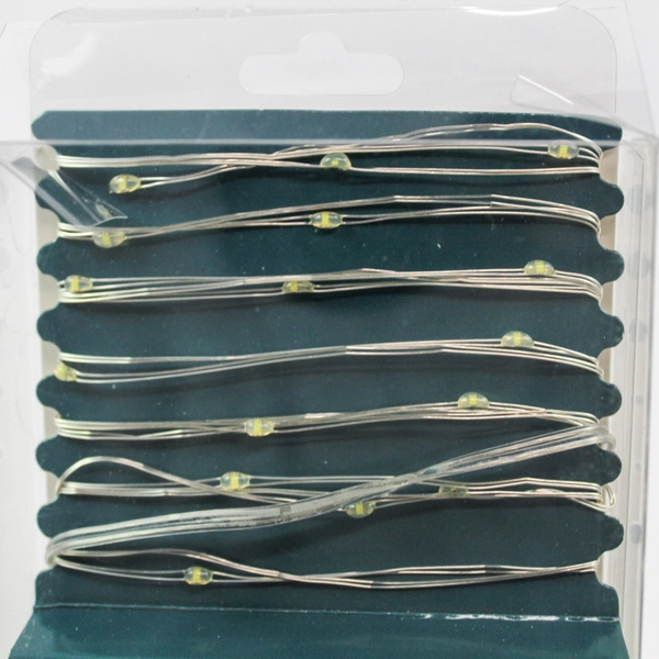 HD Designs 30 LED Twilight String Lights 10ft Cool White Batteries Not Included