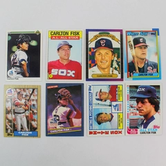 Lot of 8 Carlton Fisk Baseball Cards - Topps, Donruss, Leaf, Upper Deck