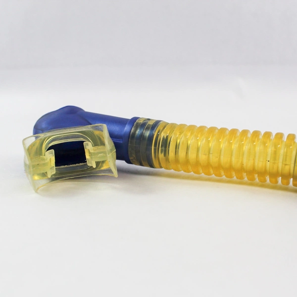 H2Oyssea Navy Blue Yellow Snorkel Mouthpiece for Diving & Snorkeling - Pre-owned