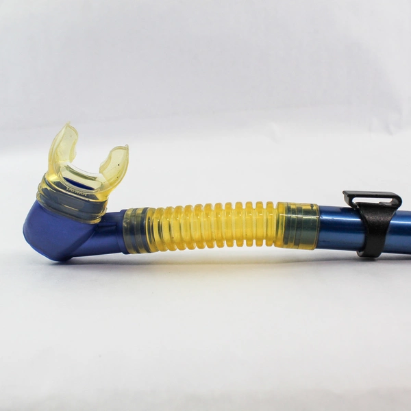 H2Oyssea Navy Blue Yellow Snorkel Mouthpiece for Diving & Snorkeling - Pre-owned