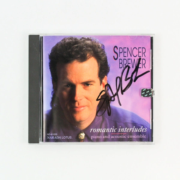Spencer Brewer Romantic Interludes CD 1993 Narada Signed Case Good Condition