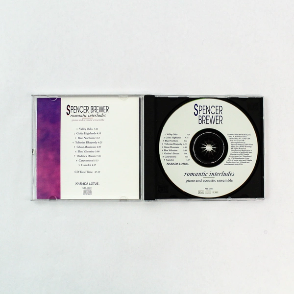 Spencer Brewer Romantic Interludes CD 1993 Narada Signed Case Good Condition