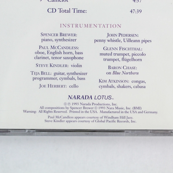 Spencer Brewer Romantic Interludes CD 1993 Narada Signed Case Good Condition