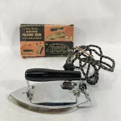 VTG Gorgie Mfg Fiery Feather Folding Iron Tested Heats Up Bad Cord