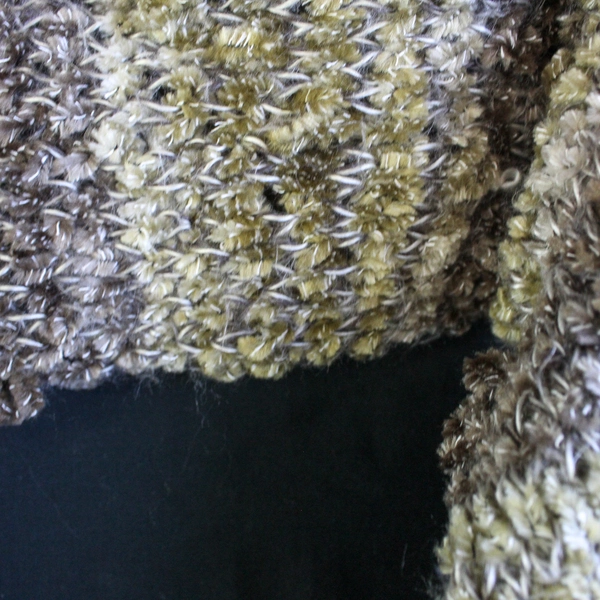 Lot of 2 Warm Crochet Knit Scarves Green Mauve Winter Wraps