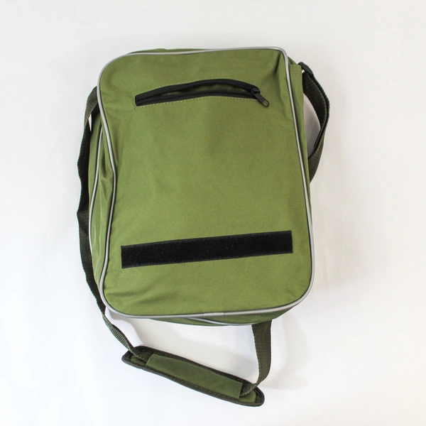 Green Backpack with Captain Morgan, Crown Royal & Smirnoff Logos - 14" Tall