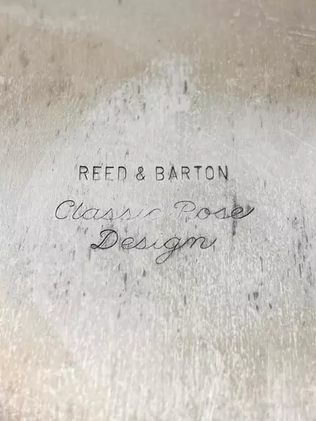 Vintage Reed and Barton Silver Plated Classic Rose Bon Bon Candy Dish Bowl