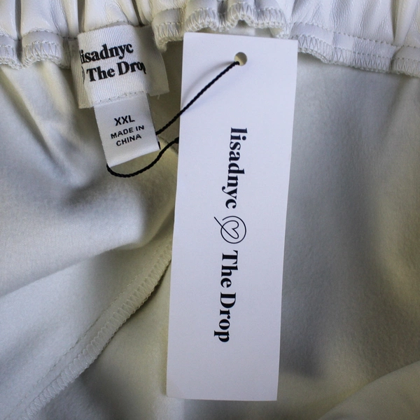 Lisadnyc The Drop Pants Women's Plus Size XXL White Elastic Waist NWT