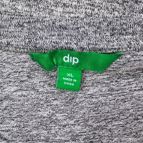 Dip Midi Dress XL Gray Heathered Long Sleeve Casual - Very Good Condition