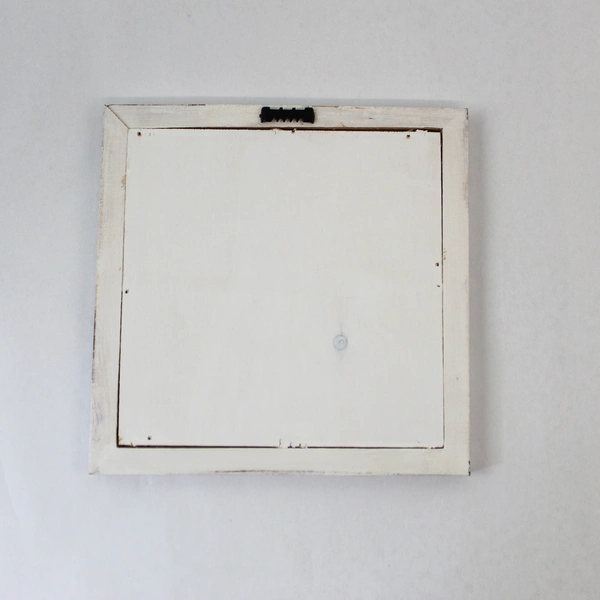 Framed Dried Flowers Wall Plaque - 7.25" Square - Vintage Decor