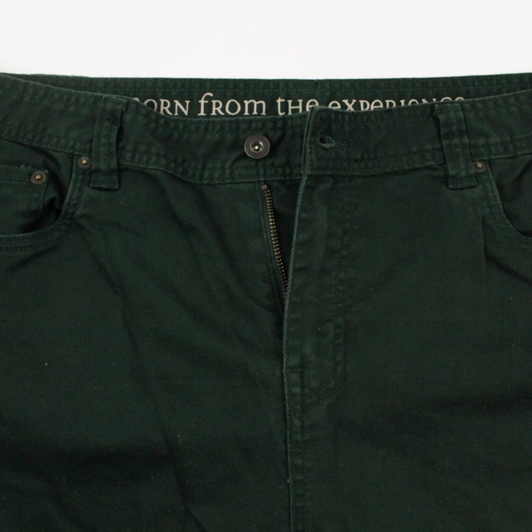 Prana Slim Fit Men's Jeans 38W 34L Green Straight Leg 5 Pocket - Very Good