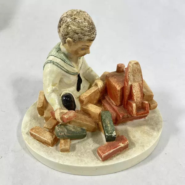 Vtg 1979 Sebastian Miniatures Building Days Boy Figurine #6260 with Box
