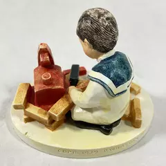 Vtg 1979 Sebastian Miniatures "Building Days Boy" Figurine 5437/10,000 w/ Box
