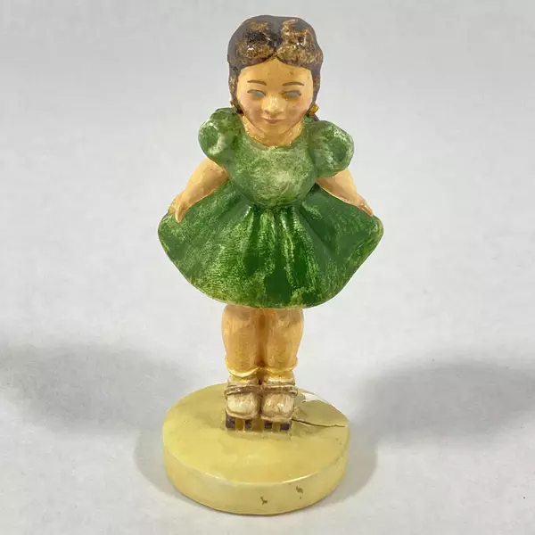 Vtg 1978 Sebastian Miniature Figurine Skating Girl 7792/10000 Repaired