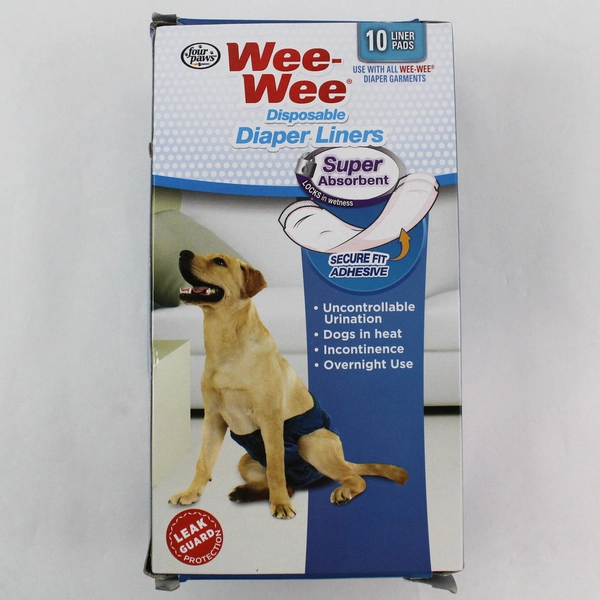 Four Paws Wee Wee Disposable Diaper Liners for Dogs - 9 Count