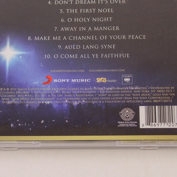 Susan Boyle The Gift CD 2010 Sony Music Entertainment Pre-Owned Good Condition