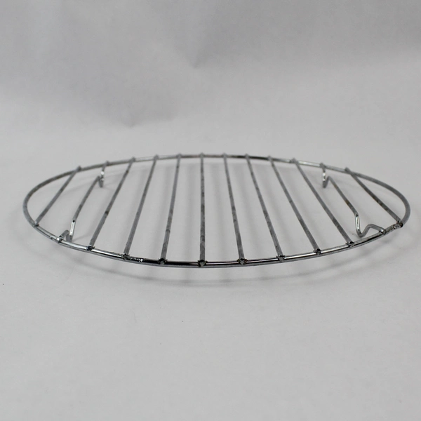 Lot of 2 Metal Wire Kitchen Storage Racks - 3-Tier & Round, Pre-Owned