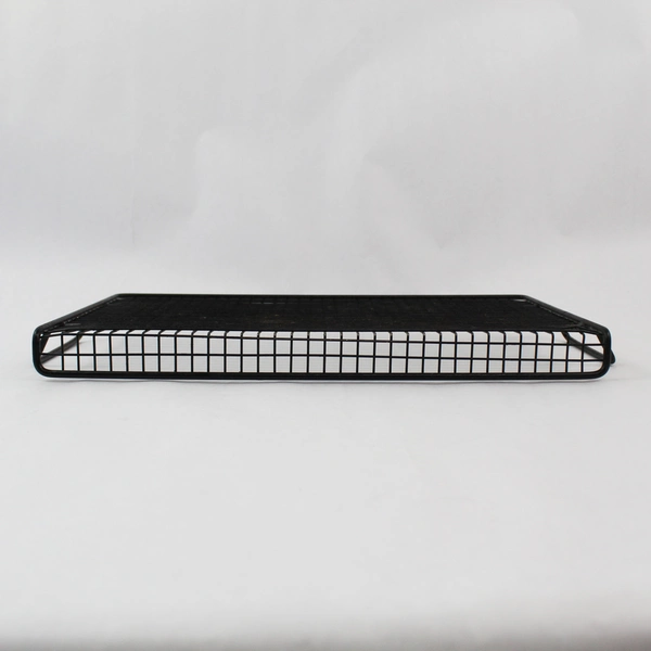 Black Metal Wire Rack with Handles for Kitchen Organization - Pre-Owned