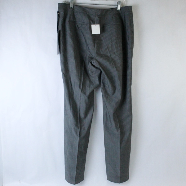Semantiks Women's Size 14P Dress Slacks Gray Pinstripe - New with Tags