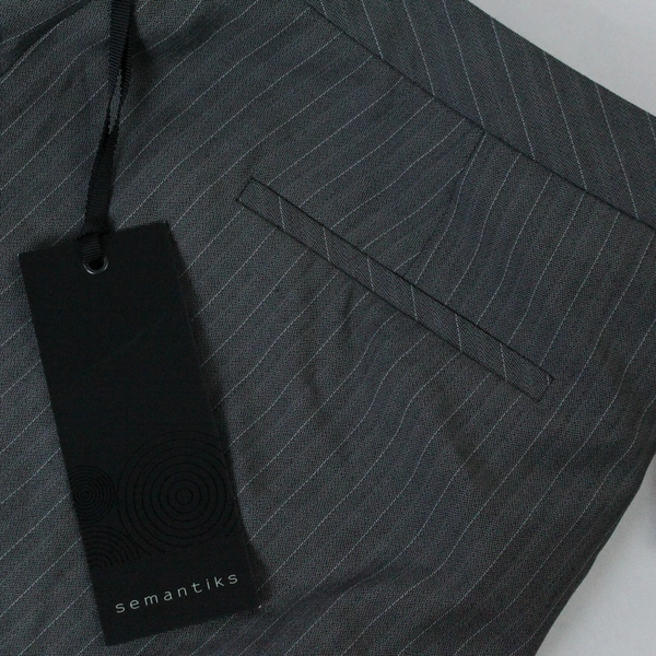 Semantiks Women's Size 14P Dress Slacks Gray Pinstripe - New with Tags