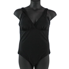 Black One Piece Bathing Suit Women Size 56 Swimwear Pre-Owned Summer Pool