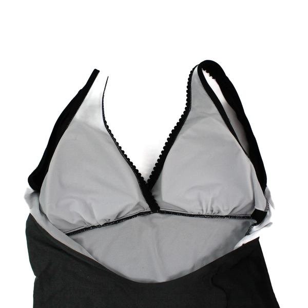 Black One Piece Bathing Suit Women Size 56 Swimwear Pre-Owned Summer Pool