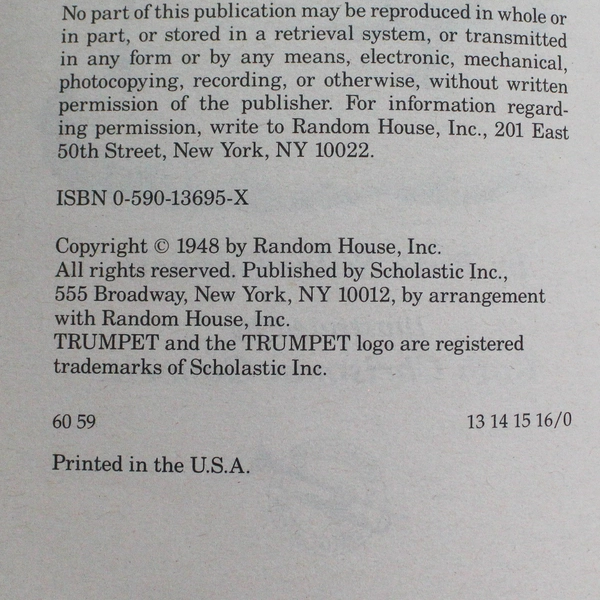 My Father's Dragon 1948 Trumpet Club Edition Book by Ruth Stiles Gannett